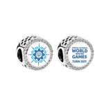 Pandora World Winter Games Turin 2025 Button Charm