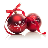 Boule de Noël rouge Special Olympics