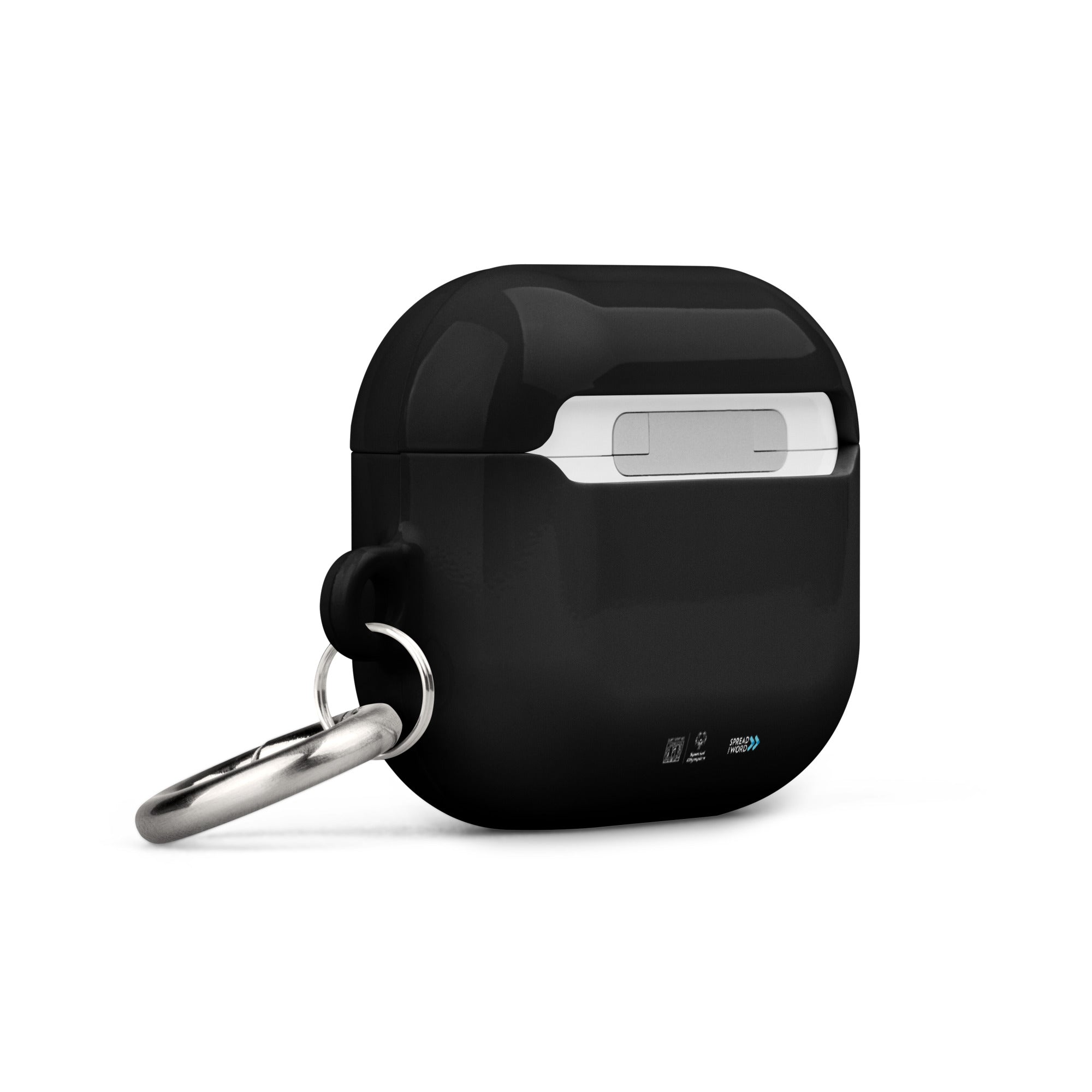 Verspreid het woord “Wees de stem, pleit voor verandering” Zwarte AirPods-hoesje (AirPods Gen3)