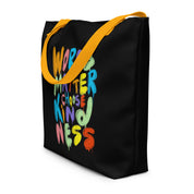 Faites passer le mot, les mots comptent – Optez pour la gentillesse Sac Noir