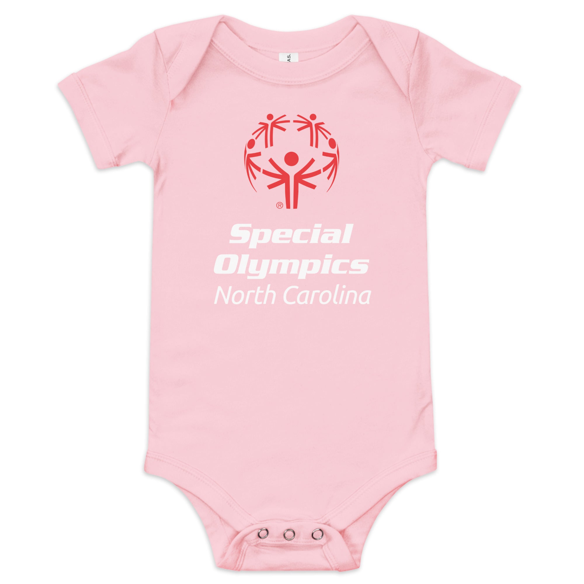 Body de bebé con el logotipo de Olimpiadas Especiales Carolina del Norte (Global)