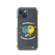 Coque iPhone « Faites passer le message : L'inclusion est un langage universel »