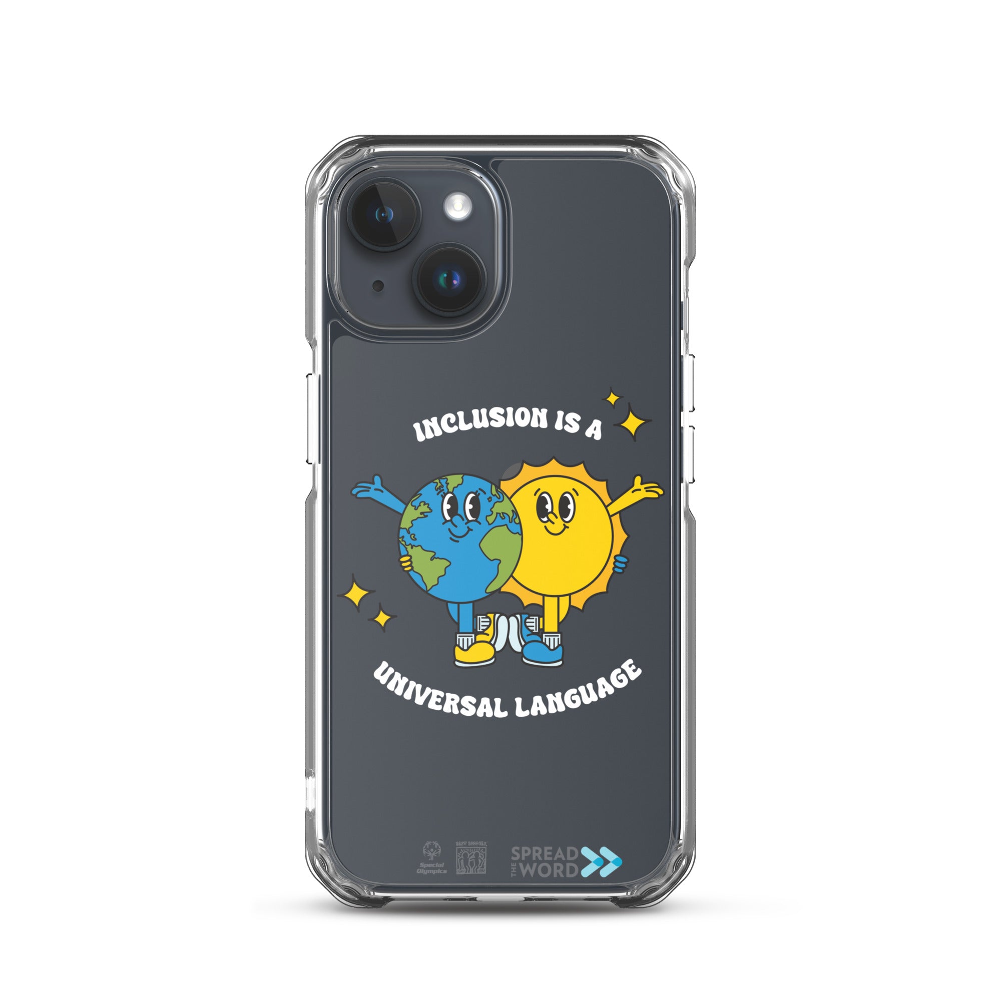 Coque iPhone « Faites passer le message : L'inclusion est un langage universel »