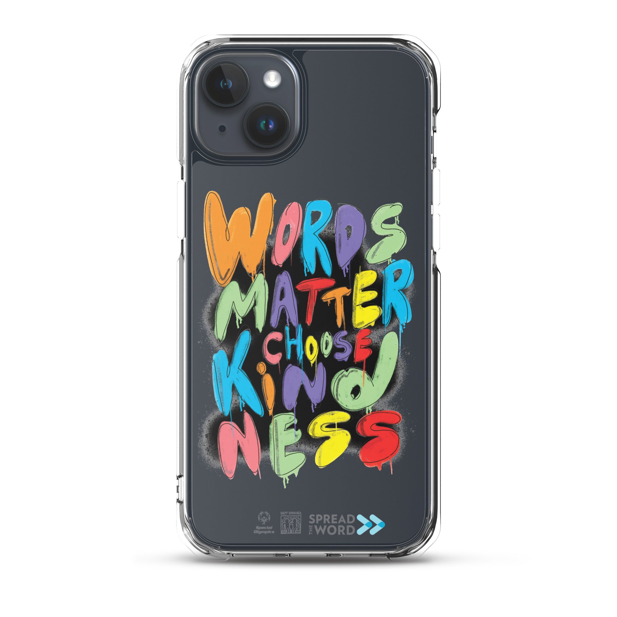 Faites passer le message « Les mots comptent, choisissez la gentillesse » : Coque pour iPhone