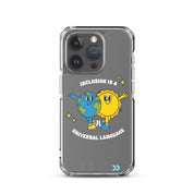 Coque iPhone « Faites passer le message : L'inclusion est un langage universel »