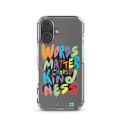 Faites passer le message « Les mots comptent, choisissez la gentillesse » : Coque pour iPhone