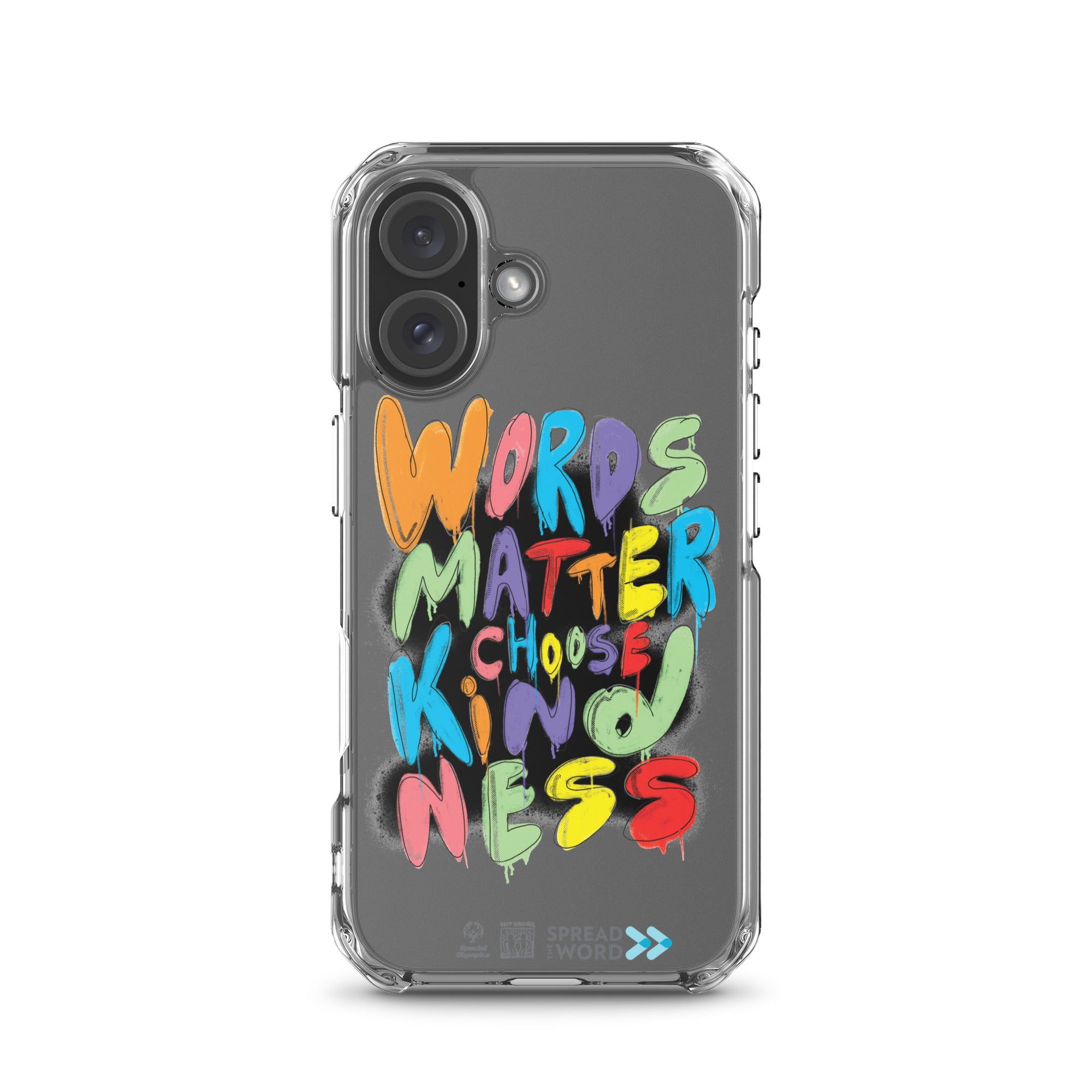 Faites passer le message « Les mots comptent, choisissez la gentillesse » : Coque pour iPhone