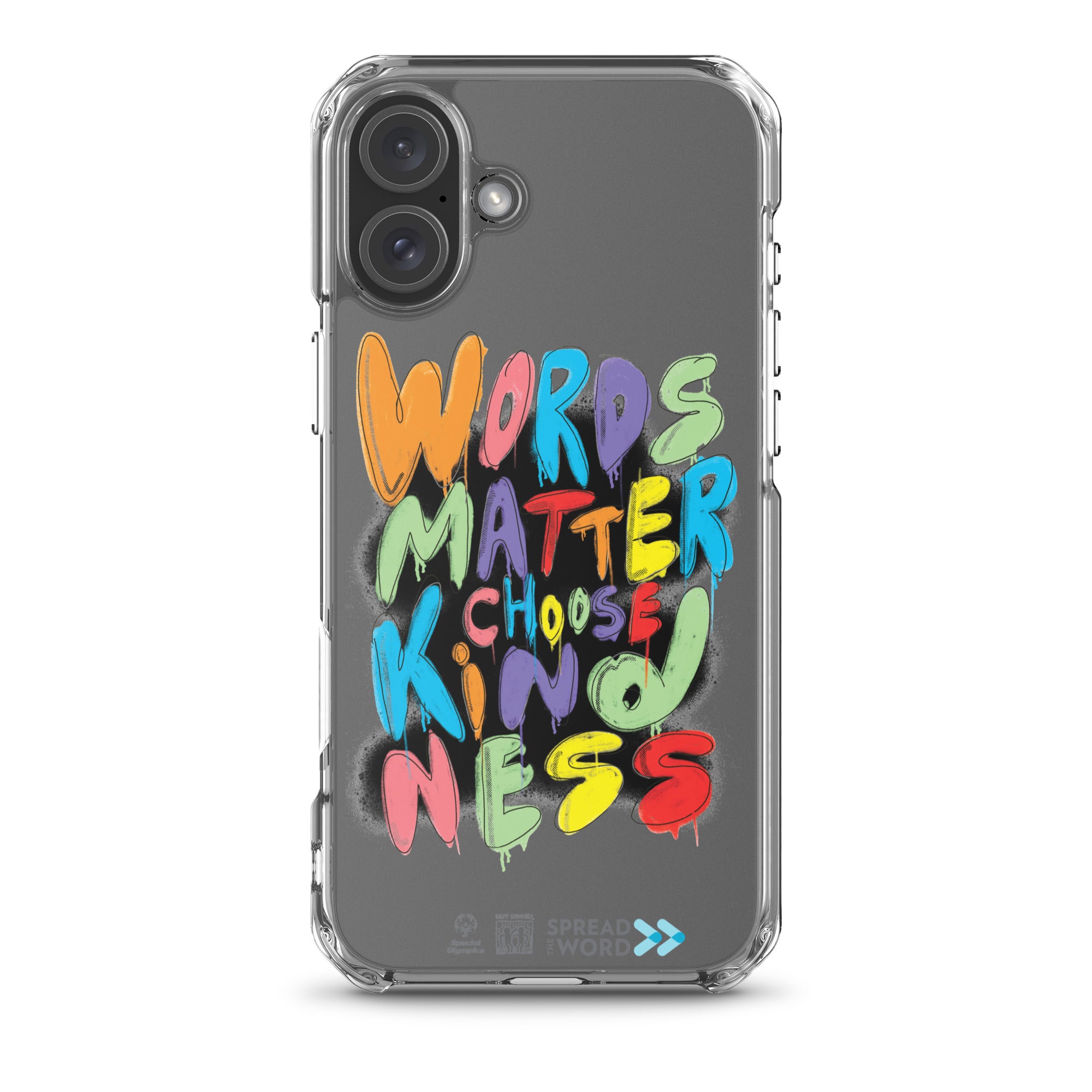 Faites passer le message « Les mots comptent, choisissez la gentillesse » : Coque pour iPhone