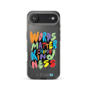 Faites passer le message « Les mots comptent, choisissez la gentillesse » : Coque pour iPhone