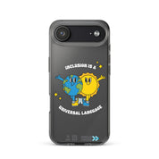 Coque iPhone « Faites passer le message : L'inclusion est un langage universel »