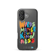 Faites passer le message « Les mots comptent, choisissez la gentillesse » : Coque pour iPhone