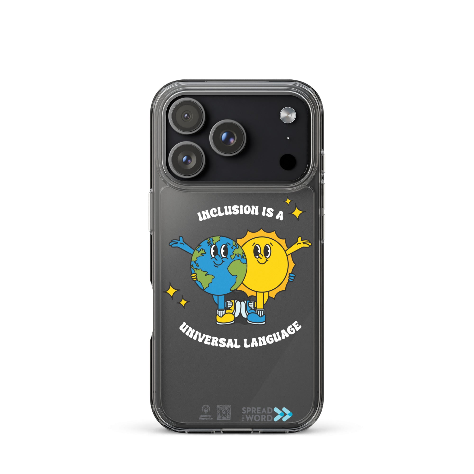 Coque iPhone « Faites passer le message : L'inclusion est un langage universel »