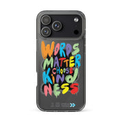 Faites passer le message « Les mots comptent, choisissez la gentillesse » : Coque pour iPhone