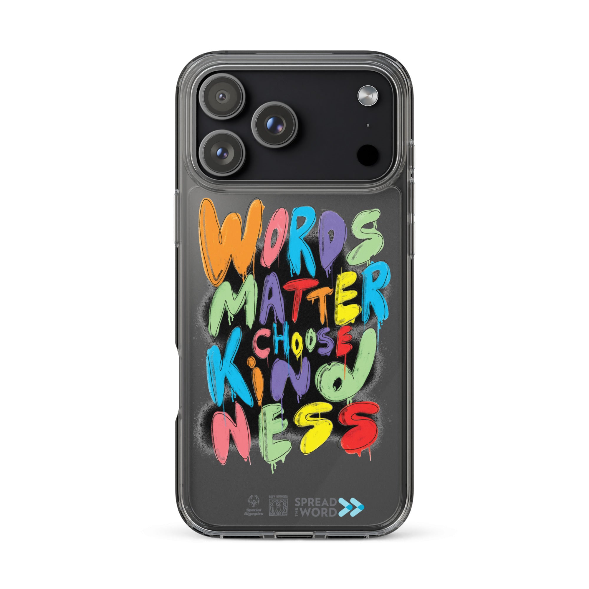 Faites passer le message « Les mots comptent, choisissez la gentillesse » : Coque pour iPhone