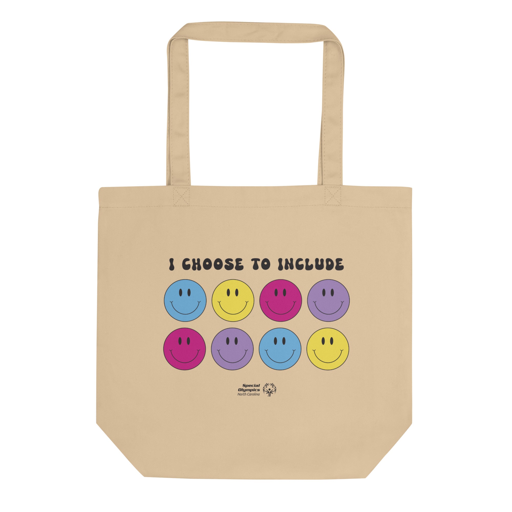 Special Olympics North Carolina “I Choose to Include” Smiley Tote Bag