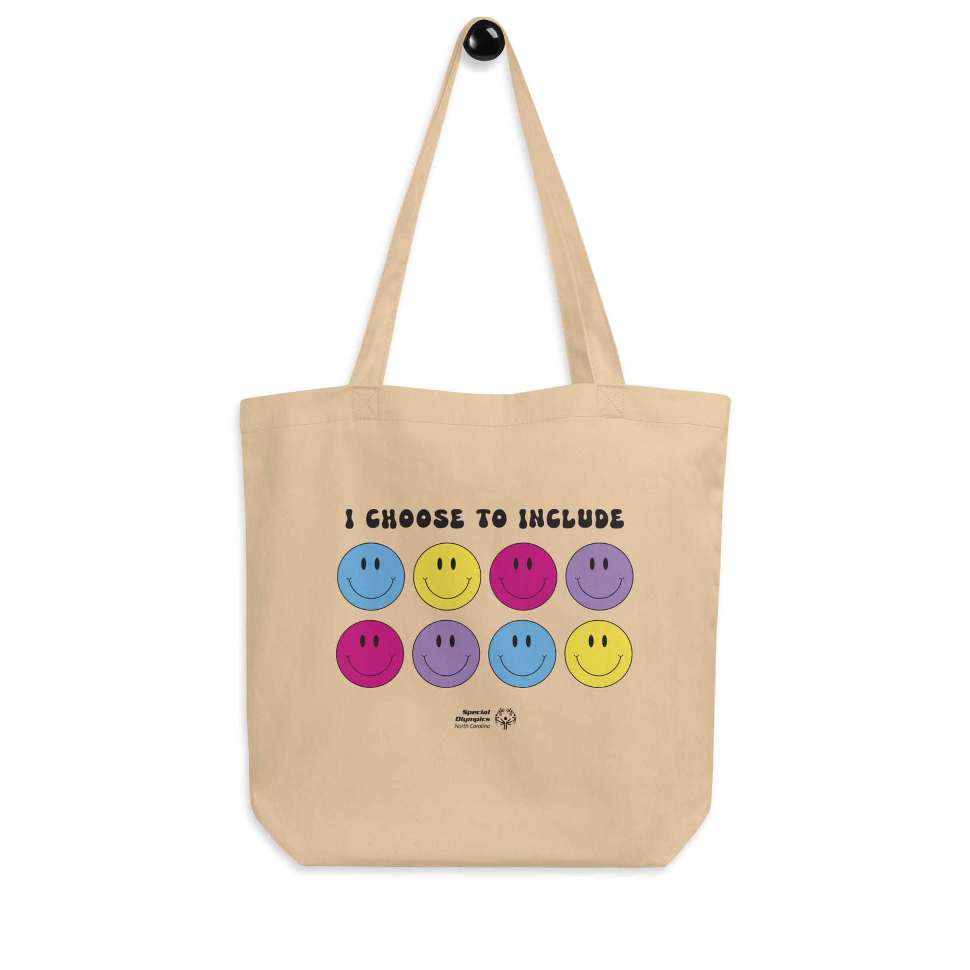 Special Olympics North Carolina “I Choose to Include” Smiley Tote Bag