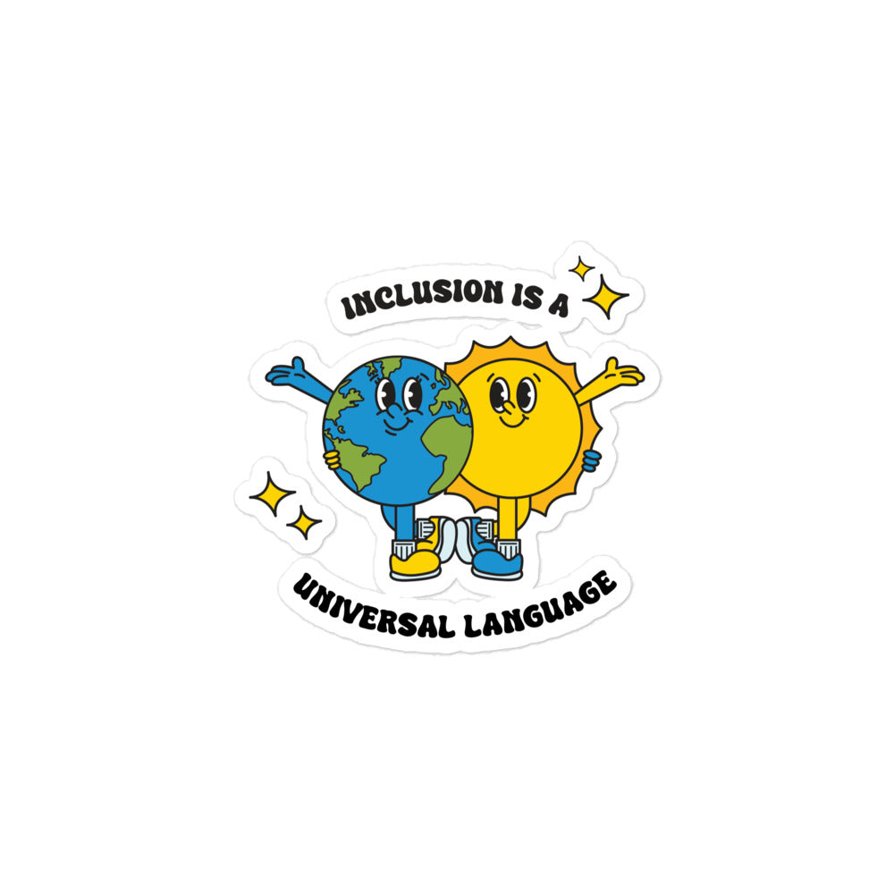 Pegatina La Inclusión Es Un Lenguaje Universal