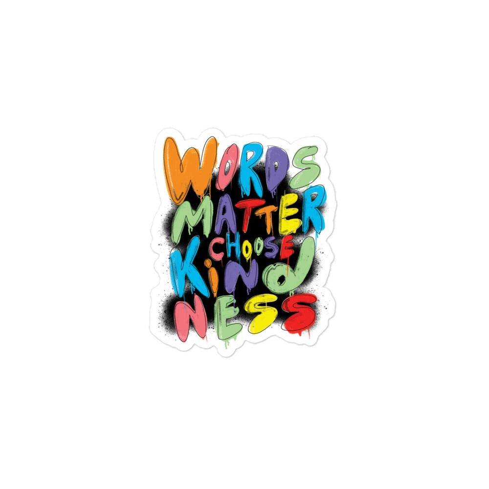 Spread the Word Words Matter – Choose Kindness Sticker (Global)