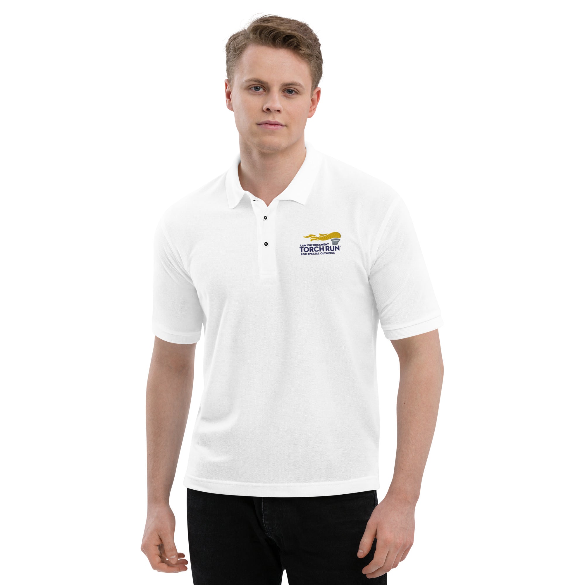 Law Enforcement Torch Run Embroidered Logo Polo Shirt (Global)
