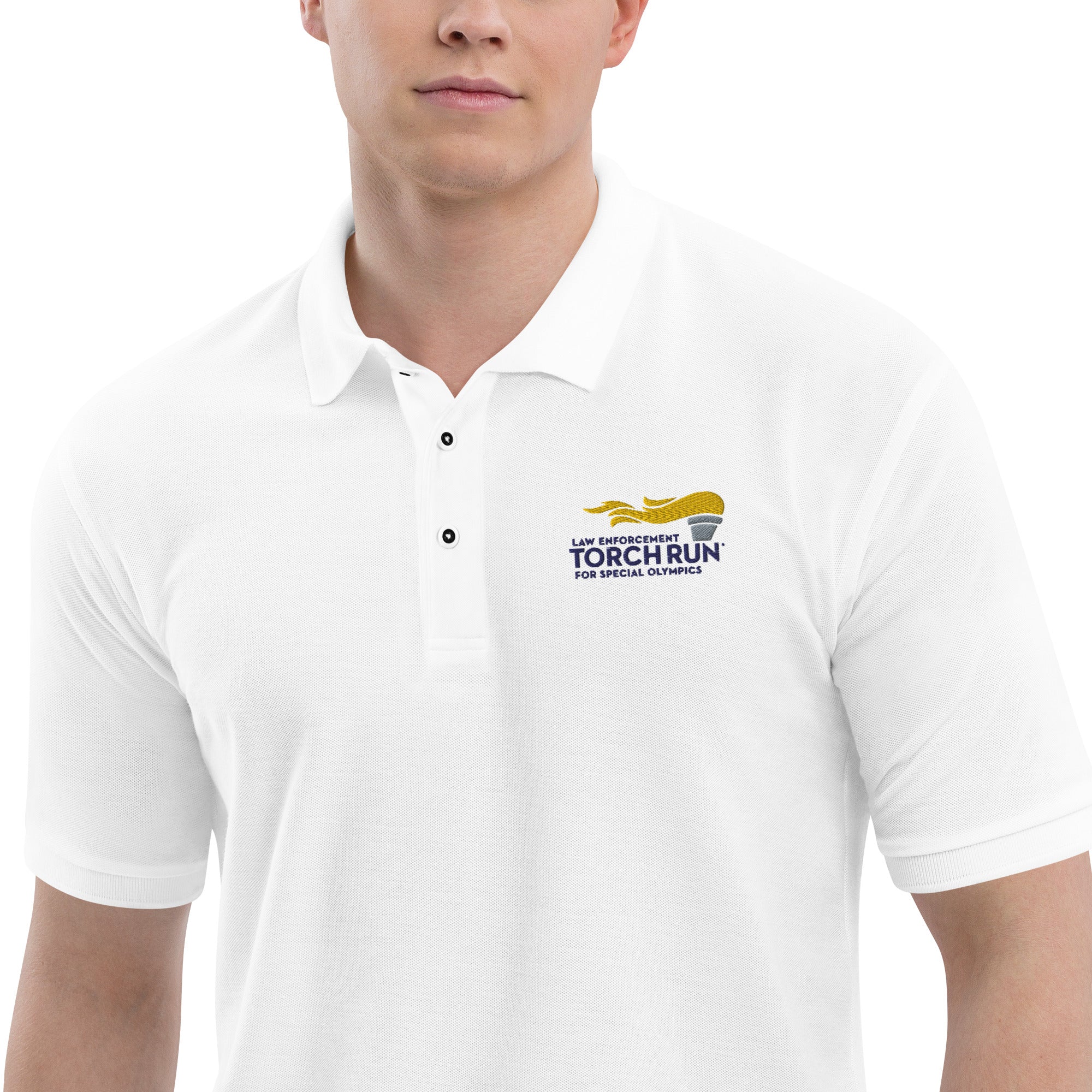 Law Enforcement Torch Run Embroidered Logo Polo Shirt (Global)