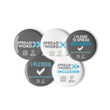 Spread the Word Message Button Set (5 pins) (Global)
