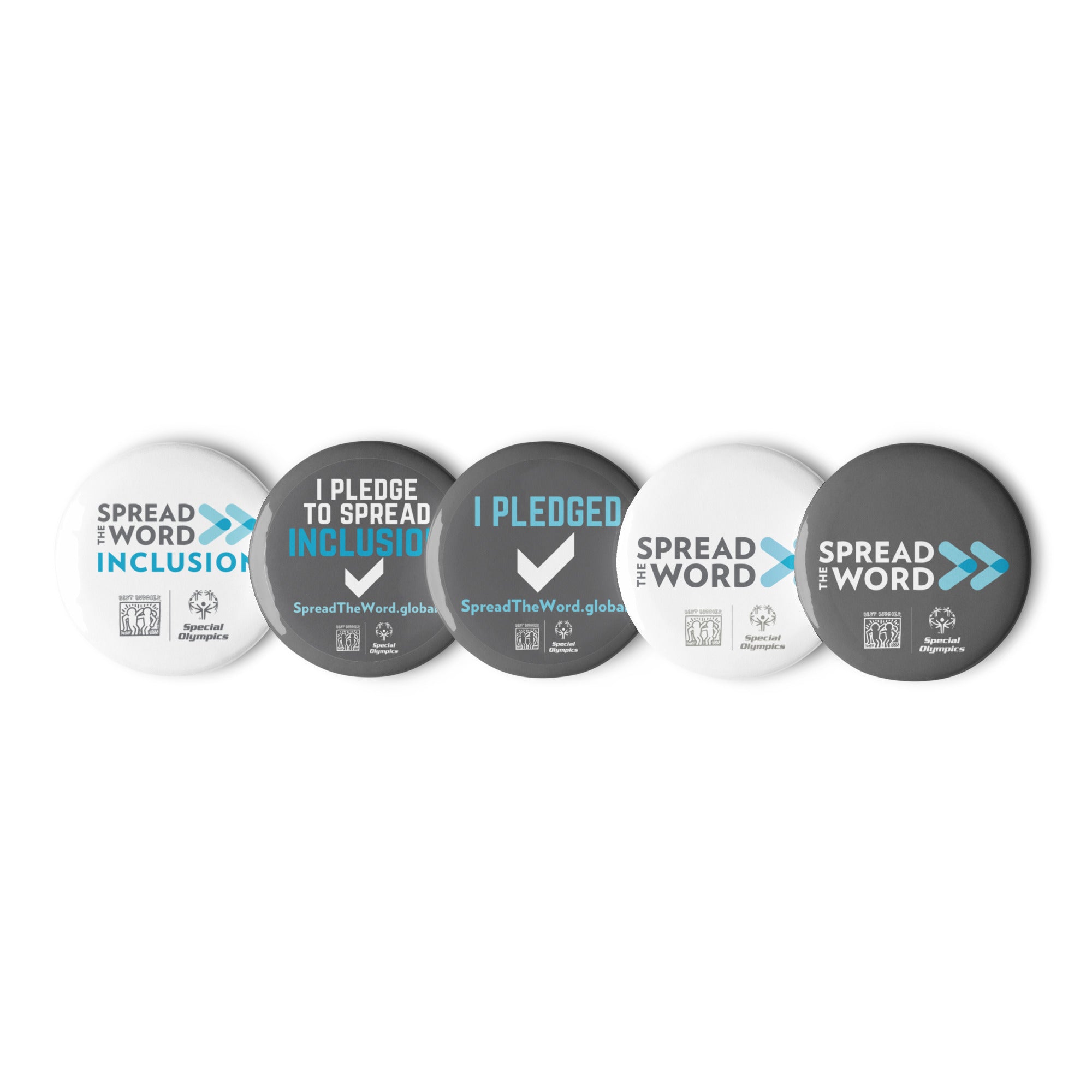 Spread the Word Message Button Set (5 pins) (Global)
