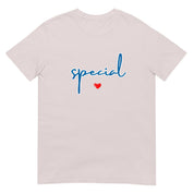 Camiseta con diseño de corazón en letra caligráfica especial (Global)