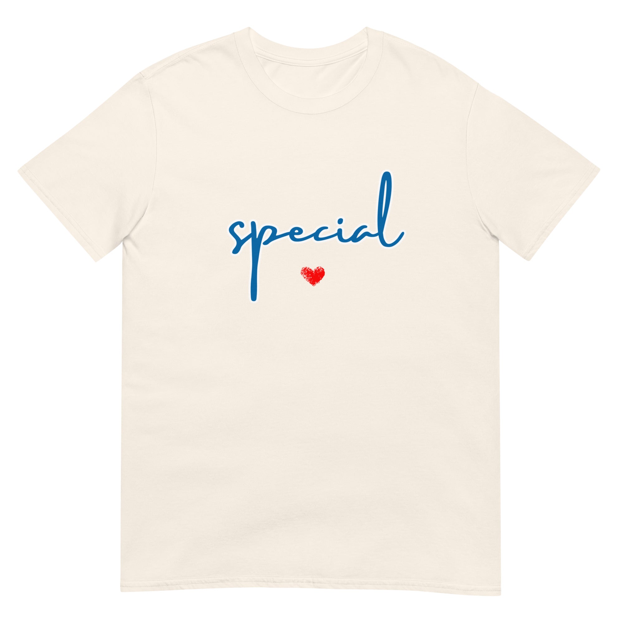 Camiseta con diseño de corazón en letra caligráfica especial (Global)