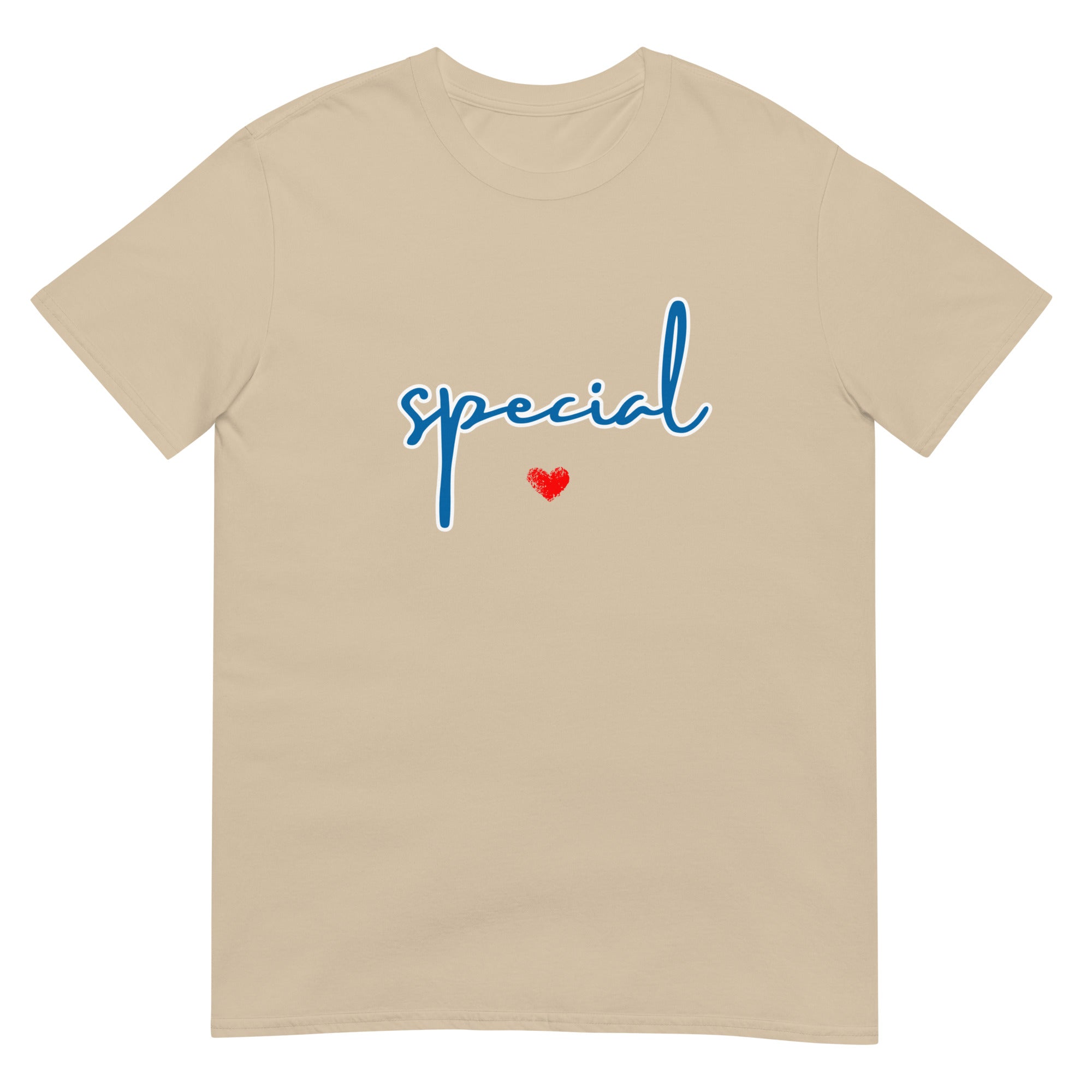 Camiseta con diseño de corazón en letra caligráfica especial (Global)