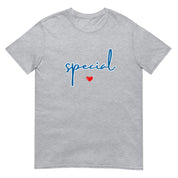 Camiseta con diseño de corazón en letra caligráfica especial (Global)