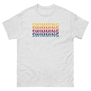 Retro Herhalende Zwemsport T-Shirt