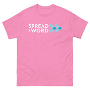 T-Shirt met Verspreid het woord-logo