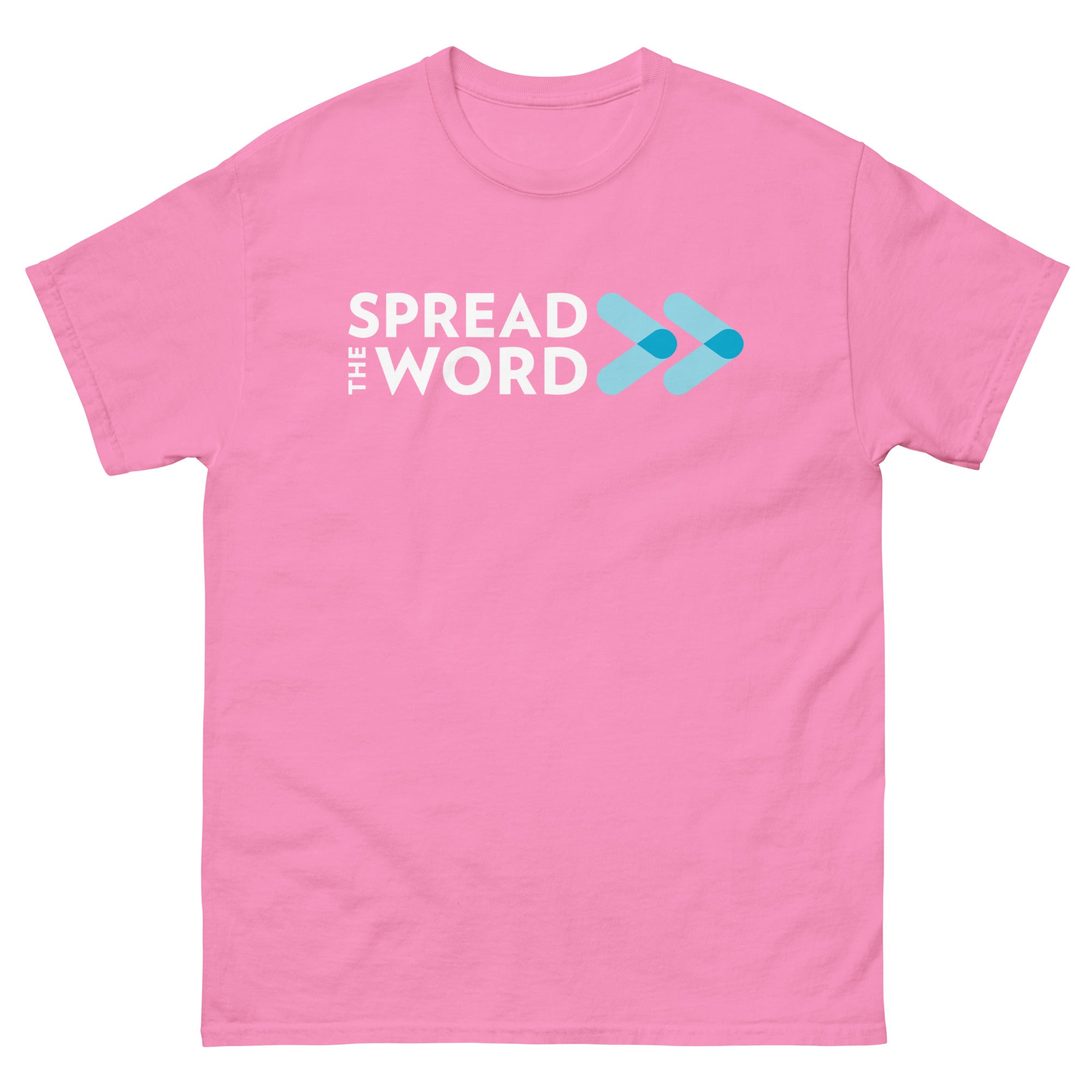 T-Shirt met Verspreid het woord-logo