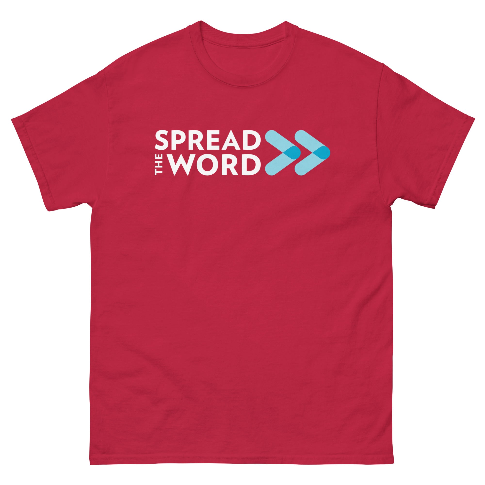 T-Shirt met Verspreid het woord-logo