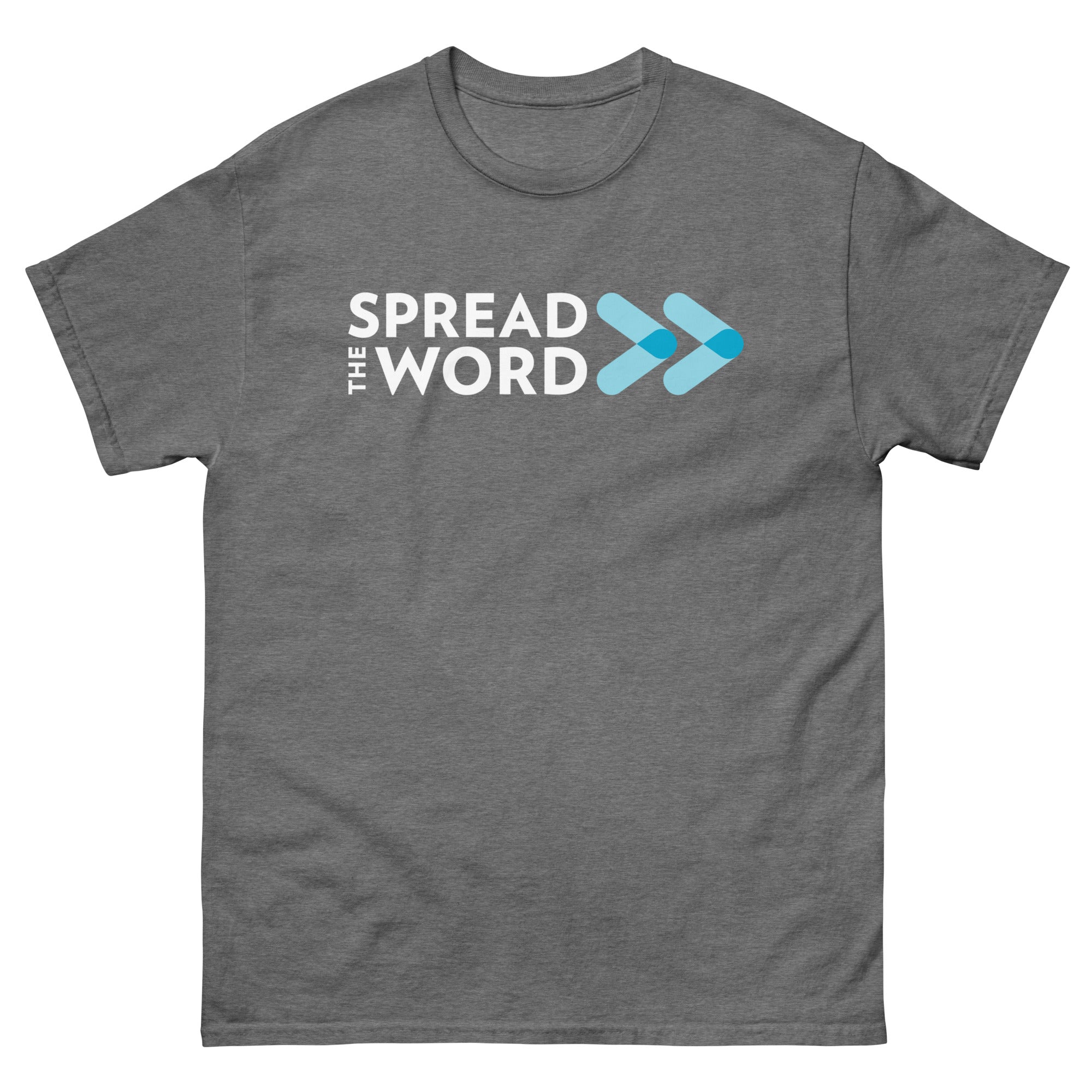 T-Shirt met Verspreid het woord-logo