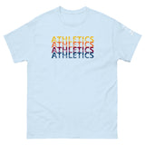 Camiseta Deportiva Retro de Atletismo con Diseño Repetitivo (Global)