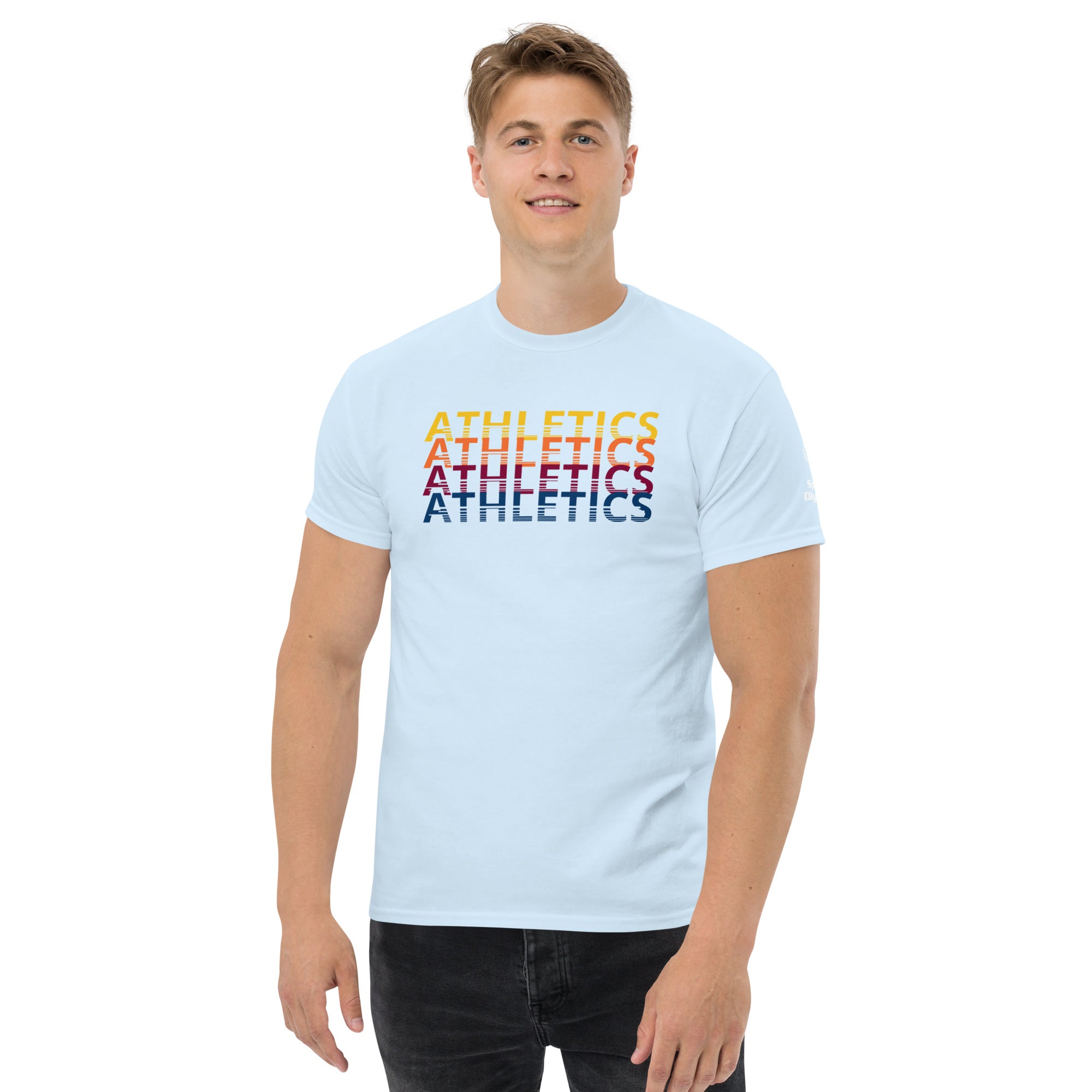 Atletiek Retro Herhalend Sport T-shirt (Wereldwijd)