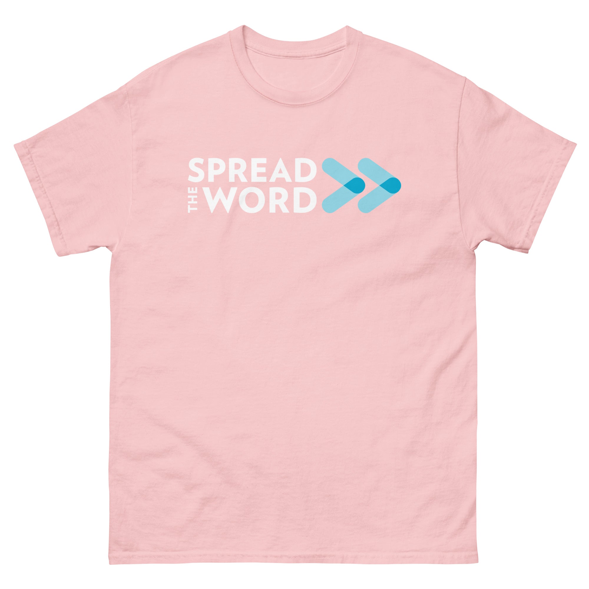 T-Shirt met Verspreid het woord-logo