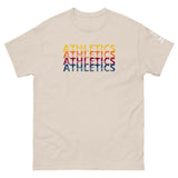 Camiseta Deportiva Retro de Atletismo con Diseño Repetitivo (Global)