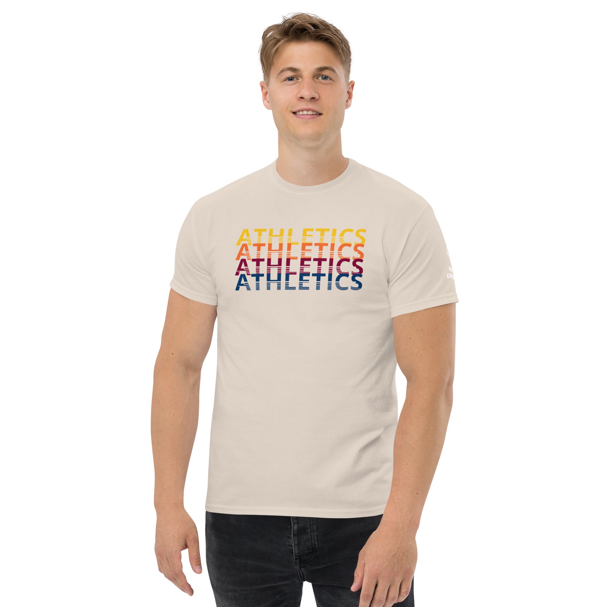 Atletiek Retro Herhalend Sport T-shirt (Wereldwijd)