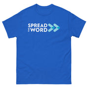 T-Shirt met Verspreid het woord-logo