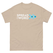 T-Shirt met Verspreid het woord-logo