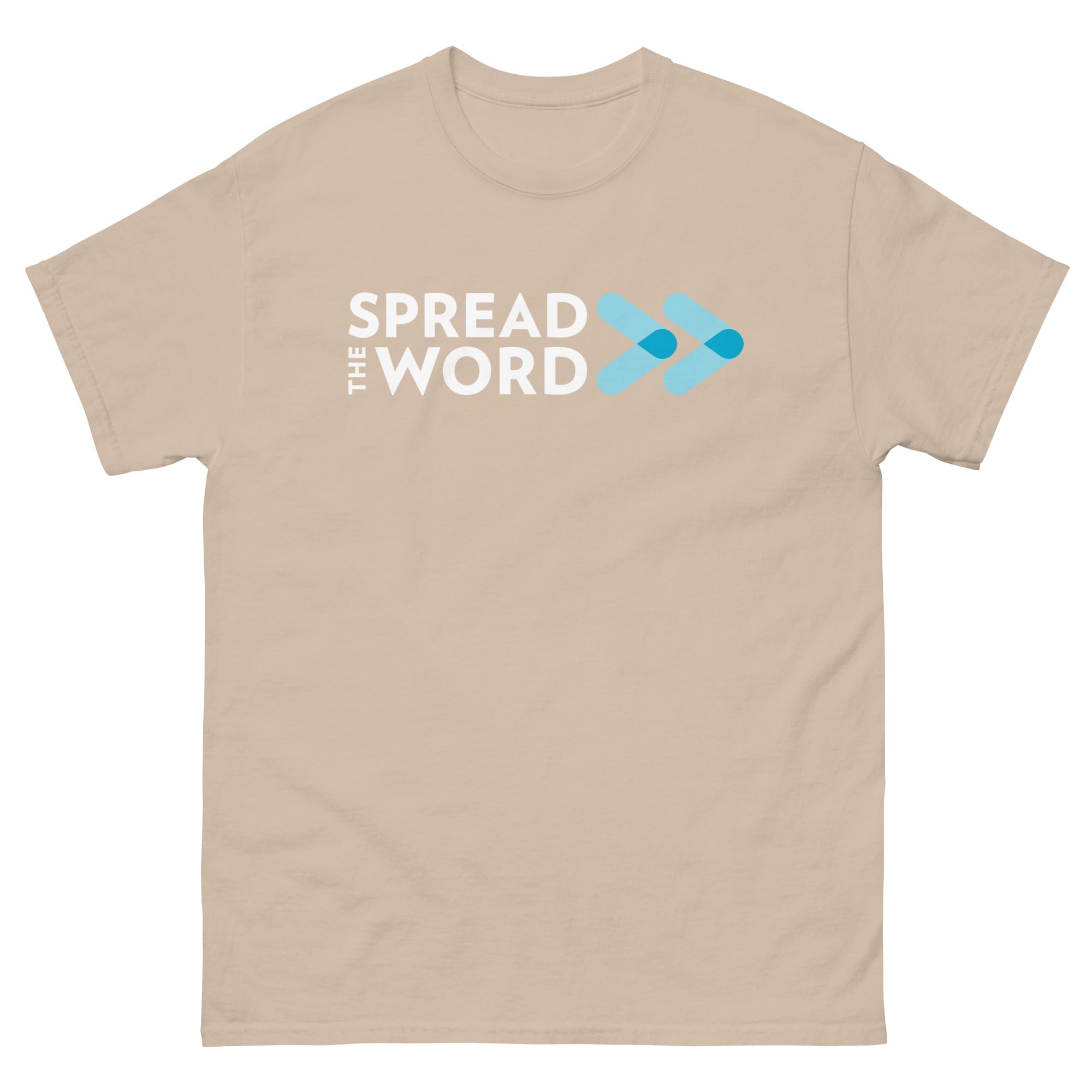 T-Shirt met Verspreid het woord-logo