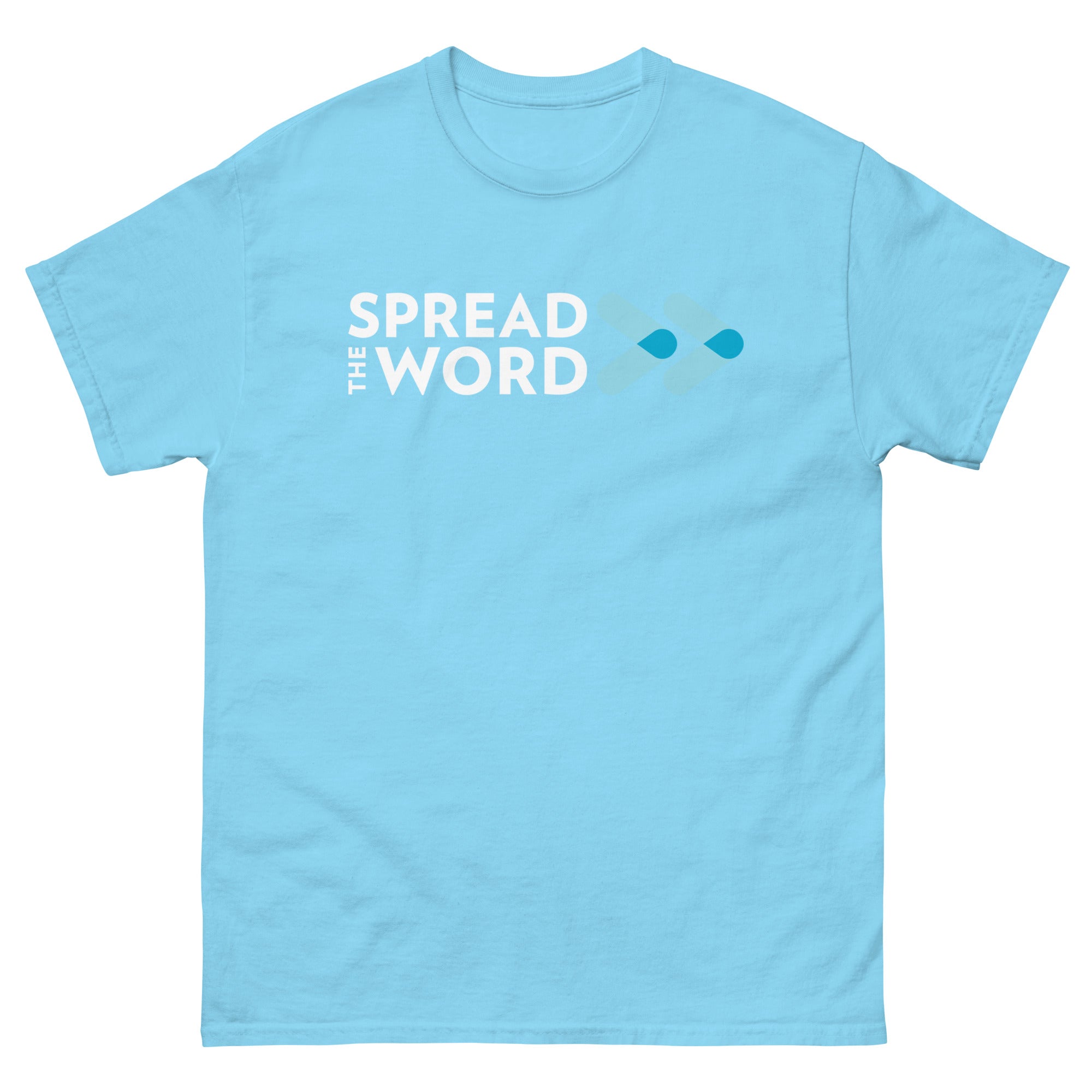T-Shirt met Verspreid het woord-logo