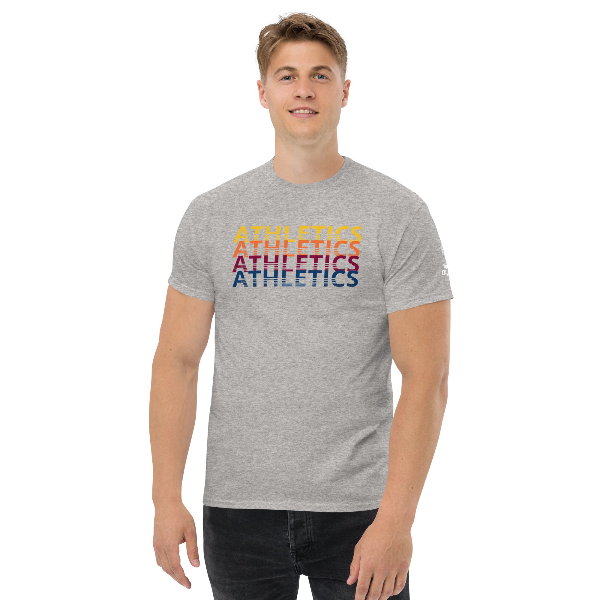 Atletiek Retro Herhalend Sport T-shirt (Wereldwijd)