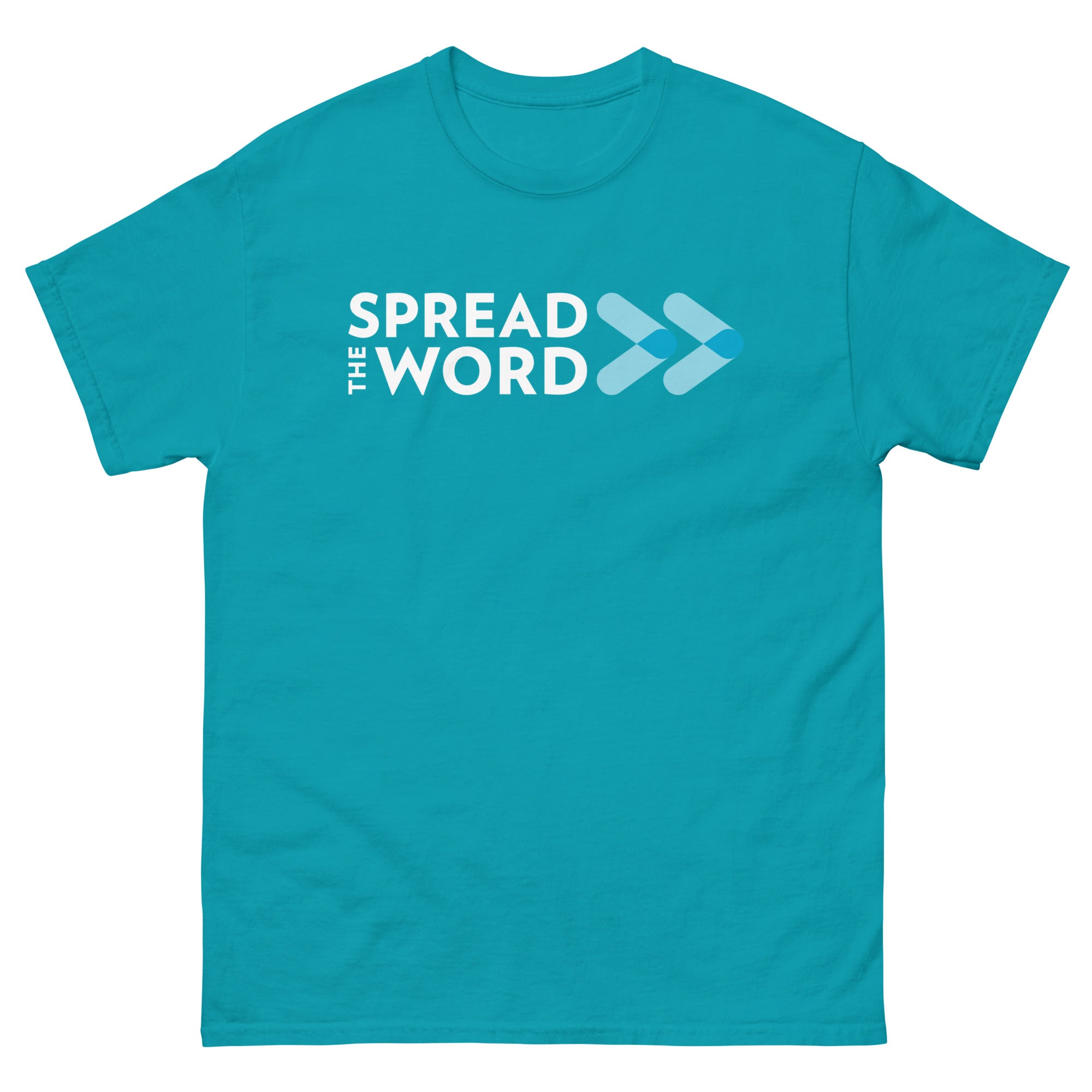 T-Shirt met Verspreid het woord-logo