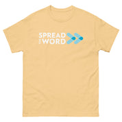 T-Shirt met Verspreid het woord-logo