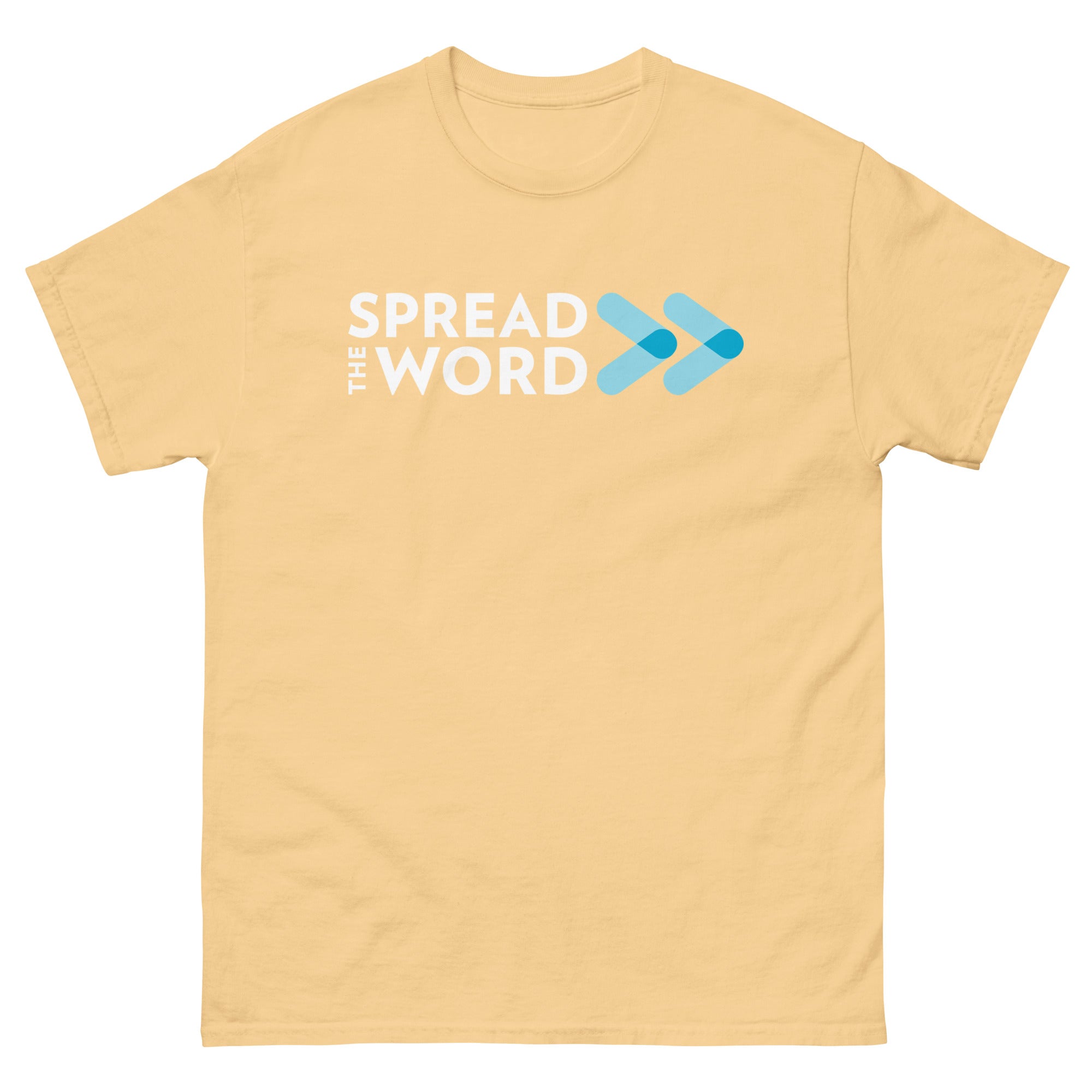 T-Shirt met Verspreid het woord-logo
