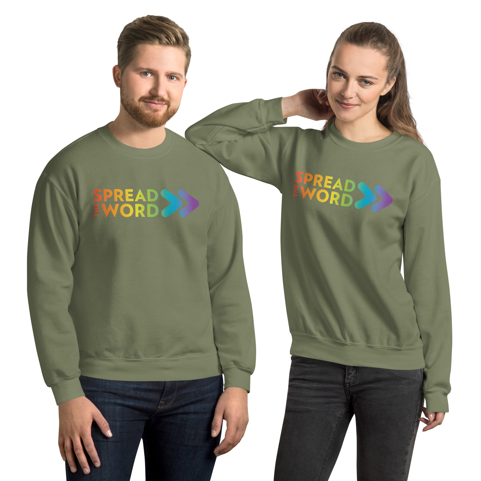 Spread the Word Inclusion Pride Color Sweatshirt (Global)