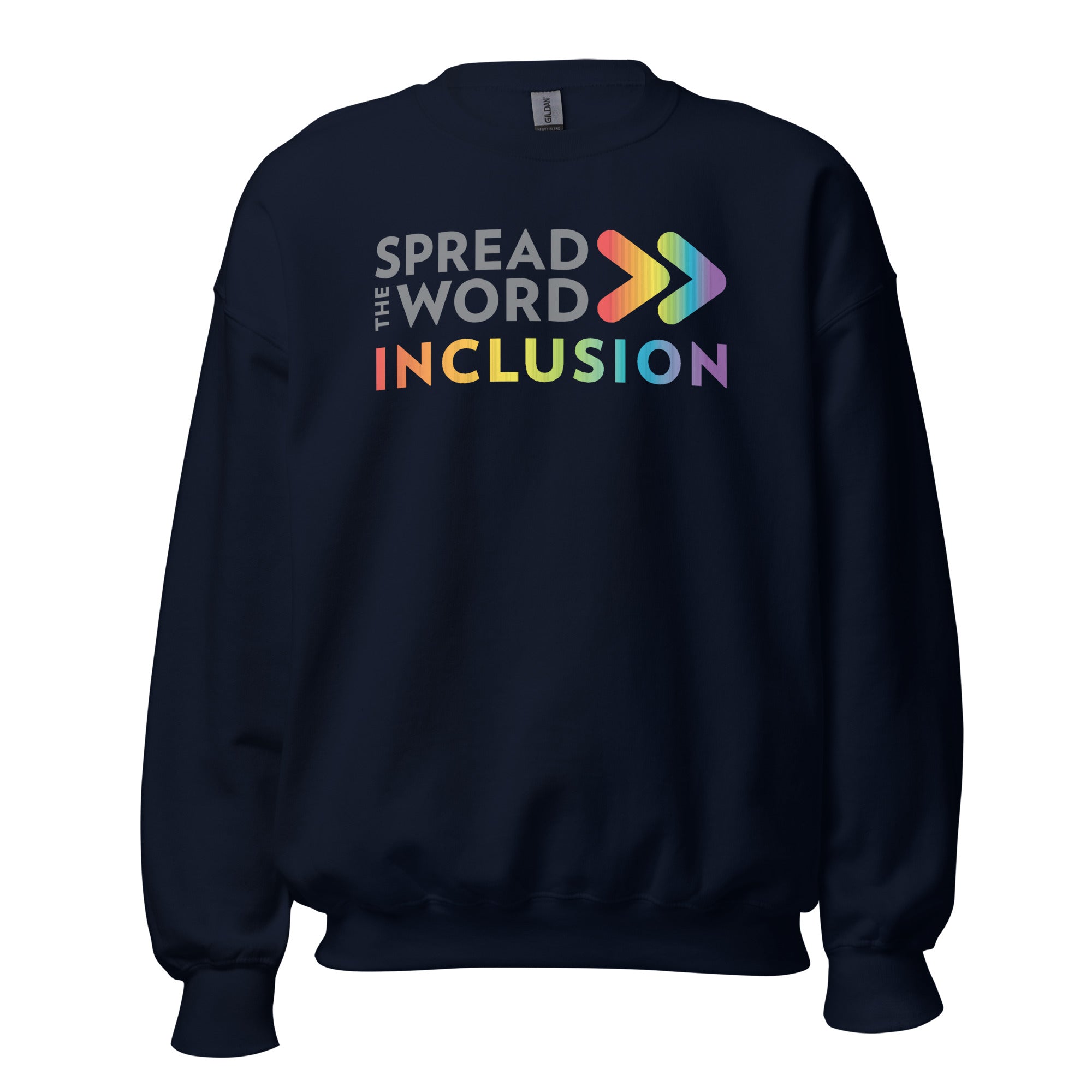 Sweat-shirt aux couleurs de la Fierté : Faites passer le mot Inclusion Inclusion (Global)